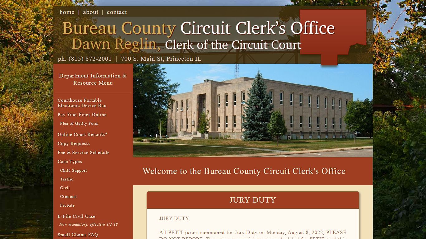 Bureau Co. Circuit Clerk's Office | Princeton, IL